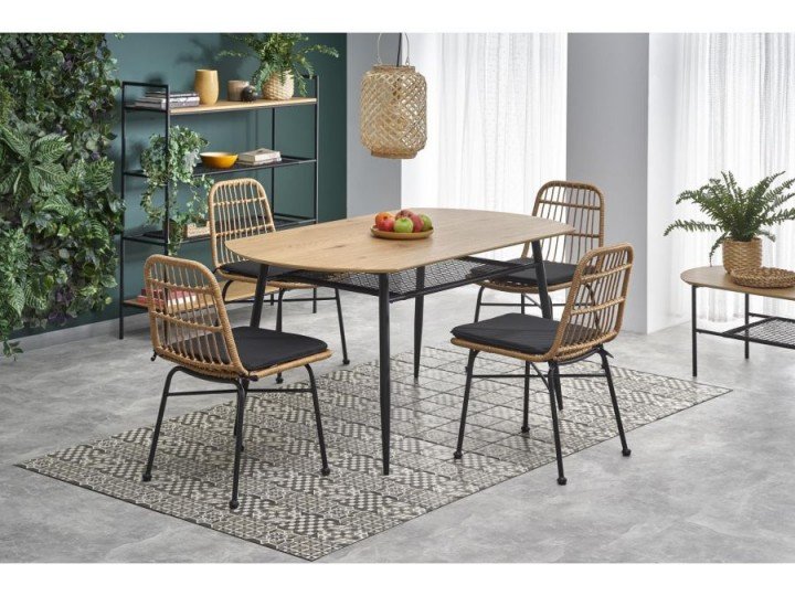 Стол обеденный JACKSON Halmar золотой дуб